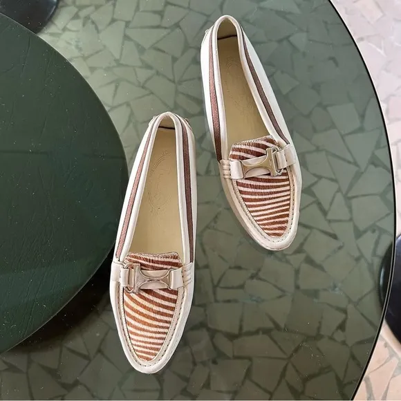 Tod’s pony hair leather driving loafers