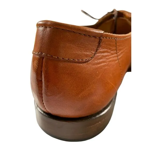 Tommy Bahama Alpacca Men's size 12 M Brown Leather Lace Up Boat Sandals Italy