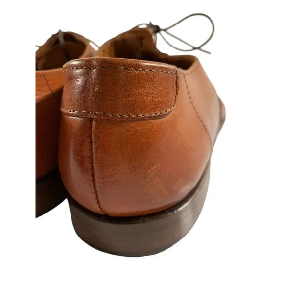 Tommy Bahama Alpacca Men's size 12 M Brown Leather Lace Up Boat Sandals Italy