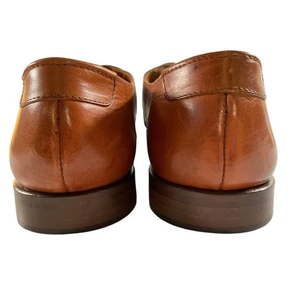 Tommy Bahama Alpacca Men's size 12 M Brown Leather Lace Up Boat Sandals Italy