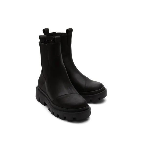 Toms Women's Rowan Black Pull On Chelsea Boots (8 NWOB)