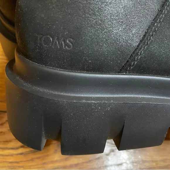 Toms Women's Rowan Black Pull On Chelsea Boots (8 NWOB)