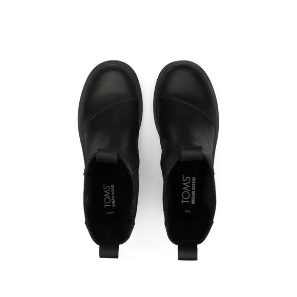 Toms Women's Rowan Black Pull On Chelsea Boots (8 NWOB)
