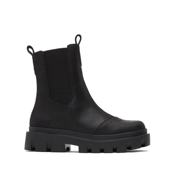 Toms Women's Rowan Black Pull On Chelsea Boots (8 NWOB)