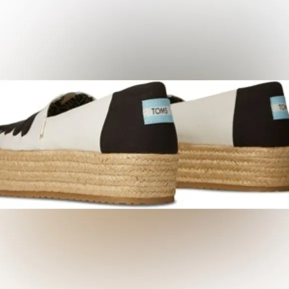 TOMS WOMEN’S VALENCIA ESPADRILLES - NATURAL SIZE 9.5 (NEW)
