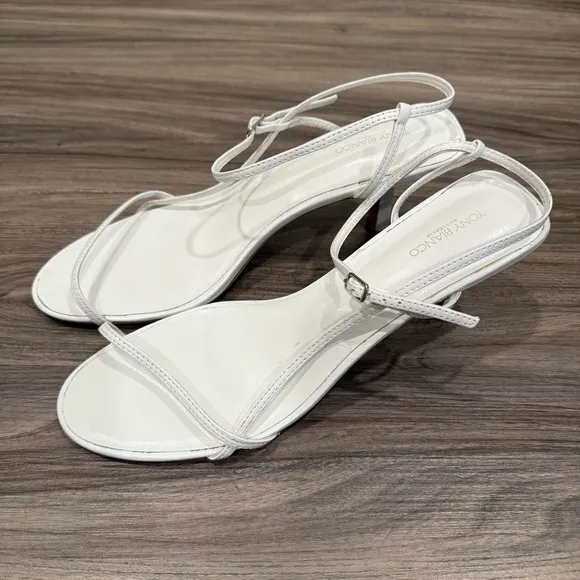 Tony Bianco Caprice White Heeled Sandals