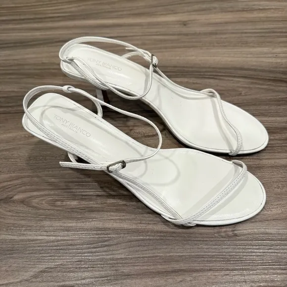 Tony Bianco Caprice White Heeled Sandals