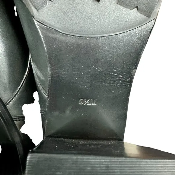 Tory Burch Broome High Heel Leather Combat Boots