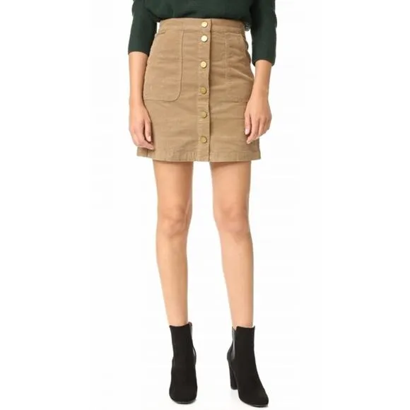 Tory Burch Corduroy Brown Skirt | Size 4