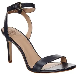 Tory Burch Elana Ankle Strap Leather Heel Sandals