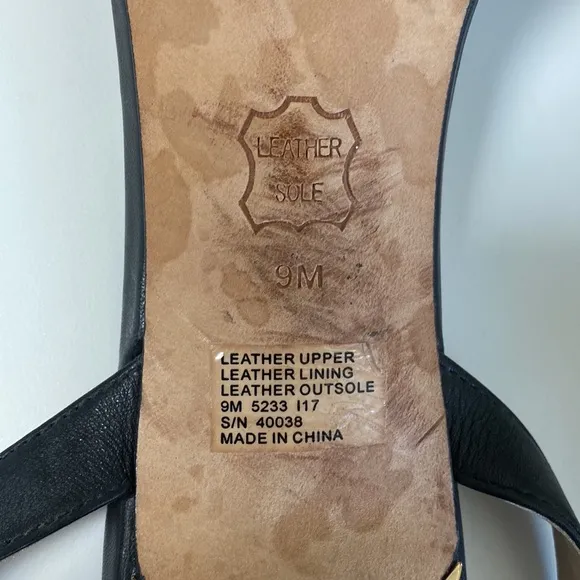 Tory Burch Elana Ankle Strap Leather Heel Sandals