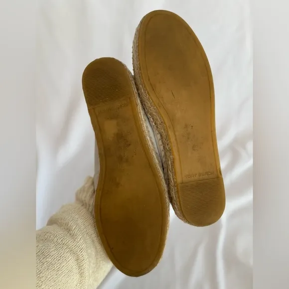 Tory Burch INES ESPADRILLE White Women’s Size 7