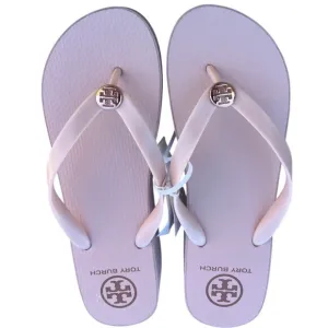 Tory Burch Wedge Flip Flops Sandals Seashell Pink Size 11