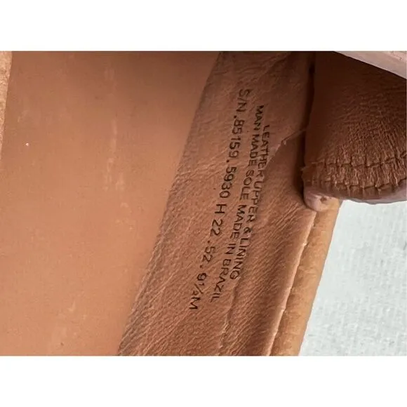 Tory Burch Women's Tan Leather Driving Loafers Size 9.5 NWOT