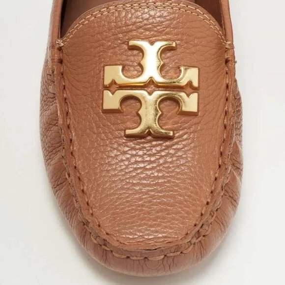 Tory Burch Women's Tan Leather Driving Loafers Size 9.5 NWOT