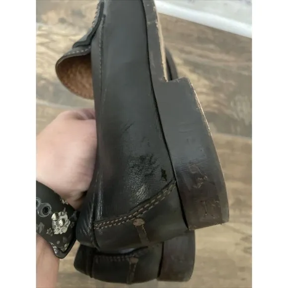 Trask Sadler Penny‎ Loafers Black Sheepskin Size 10.5 M