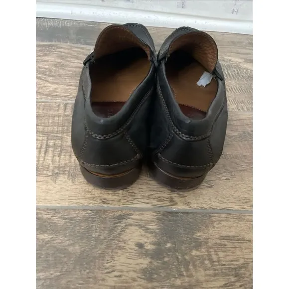 Trask Sadler Penny‎ Loafers Black Sheepskin Size 10.5 M