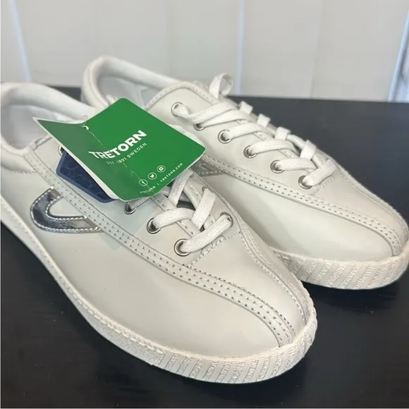 Tretorn White Sneakers Minimalist Design Canvas Upper