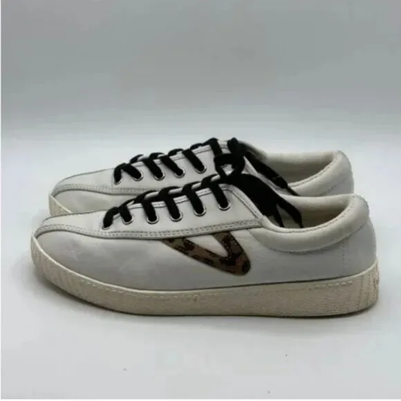 TRETORN Women's Nylite Plus Leopard Print Leather Sneakers Size 6.5