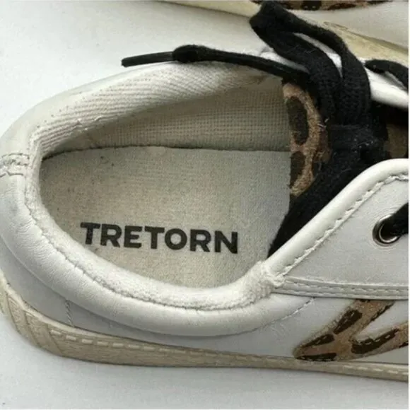 TRETORN Women's Nylite Plus Leopard Print Leather Sneakers Size 6.5