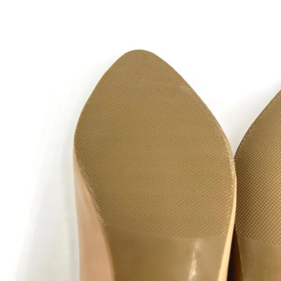 Trotters Womens Size 6.5 Beige Nude Tan Leather Kitten Heels Pumps Shoes