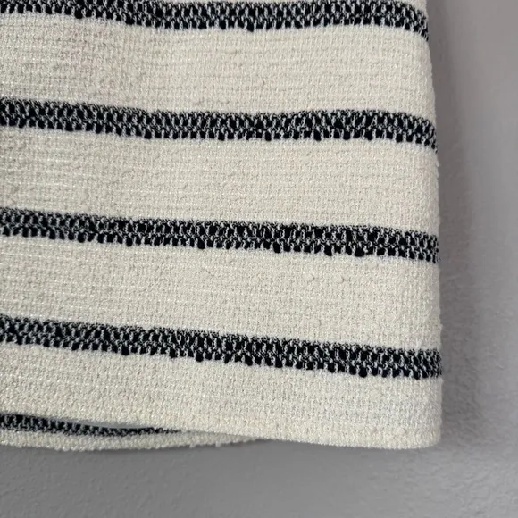 Tuckernuck Navy Stripe Tweed Mini Skirt