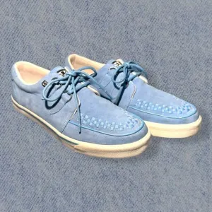 T.U.K. Men’s Blue Suede Creeper Sneakers - Size 13