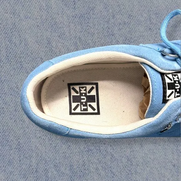 T.U.K. Men’s Blue Suede Creeper Sneakers - Size 13