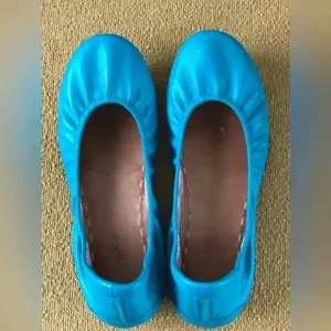 Turquoise Green Blue Tieks by Gavrieli Custom Painted Foldable Ballet Flats