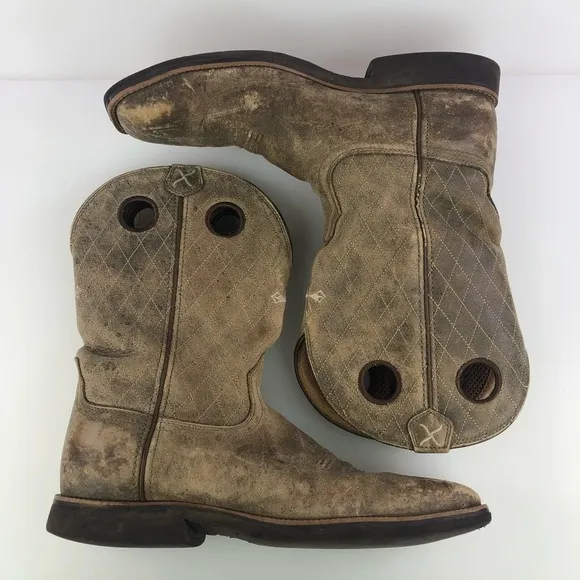 Twisted X Bomber Cowboy Calf Roper Boots Size 10D