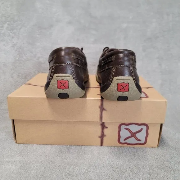 Twisted X  Brown/Emboss Flower Driving Moccasins Loafers WDM0070 women's  6M NEW