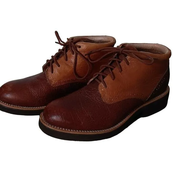 Twisted X Mens Chukka Boots 8.5M Leather Biker Brown