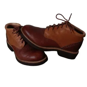 Twisted X Mens Chukka Boots 8.5M Leather Biker Brown