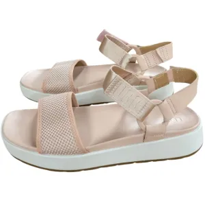 UGG Aissa Sandals Pink White Platform Size 8.5