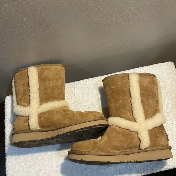 Ugg Australia Chestnut Shearling Lined Boots 1005803 Women's Sz 6 EUC