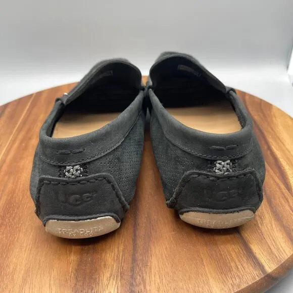 UGG Australia Henrick Loafers Mens Size 13 Gray Driving Comfort Perforated Shoes