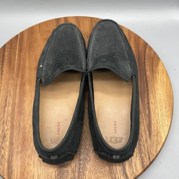 UGG Australia Henrick Loafers Mens Size 13 Gray Driving Comfort Perforated Shoes