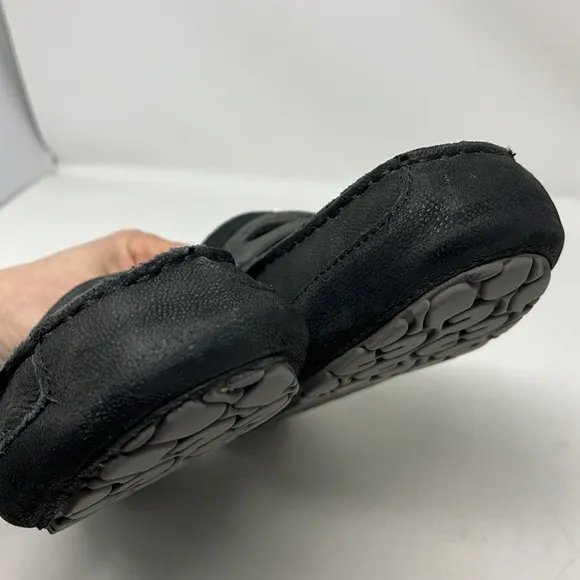 UGG AUSTRALIA Slate Gray Nubuck Leather Slip On Driving Loafer Shoe MENS SIZE 9
