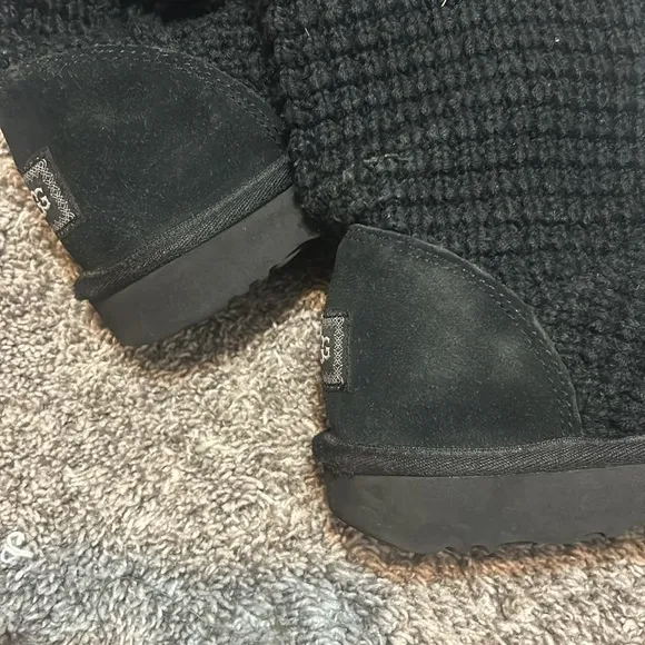 UGG Black Classic Solene Tall Boots Size 9