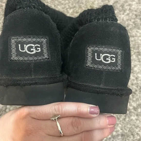 UGG Black Classic Solene Tall Boots Size 9