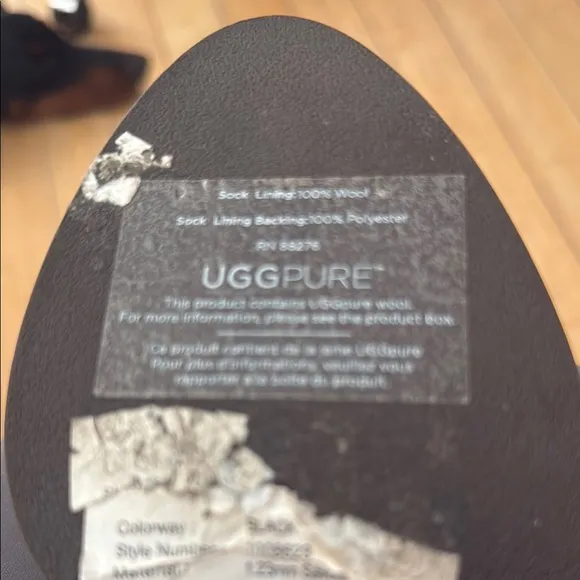 UGG Black Leather Knee-High Boots