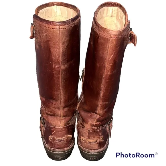 UGG Brown Leather Tupelo Shearling Boots