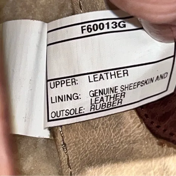 UGG Brown Leather Tupelo Shearling Boots