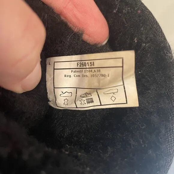 Ugg Girls Suede Shearling Lined Mid Calf Classic ll Comfort Boots Black Size 2