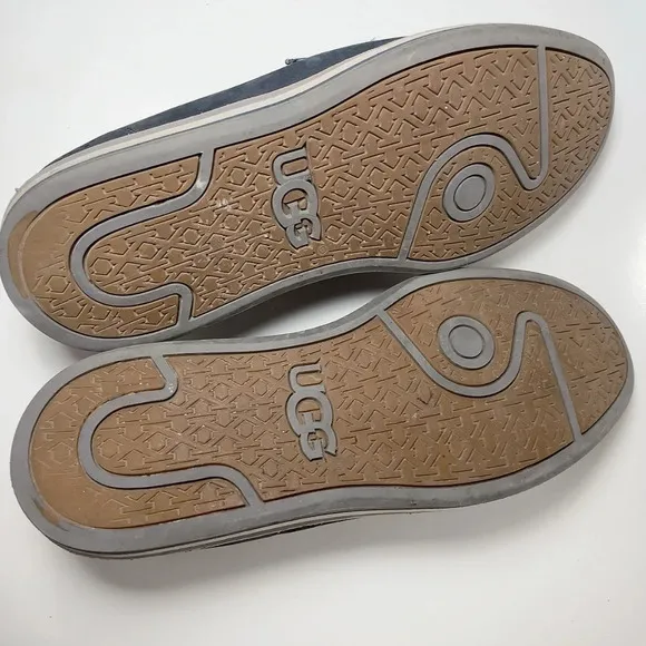 Ugg Whitfield Mens 12 Navy Suede Penny Loafers