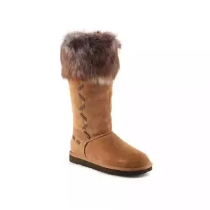 UGG Women’s Australia Rosana Boot Fur Lined Mid Calf Chestnut Size 7 US
