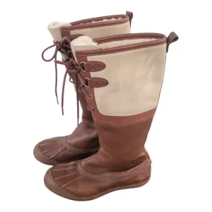 Ugg Women's Belcloud Sheepskin Shearling Lined Tall Duck Boots 7M