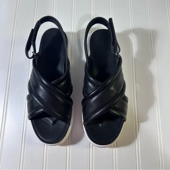 Ugg Zayne sling back platform sandals black women’s 9