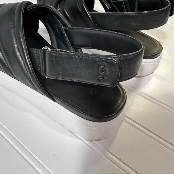 Ugg Zayne sling back platform sandals black women’s 9