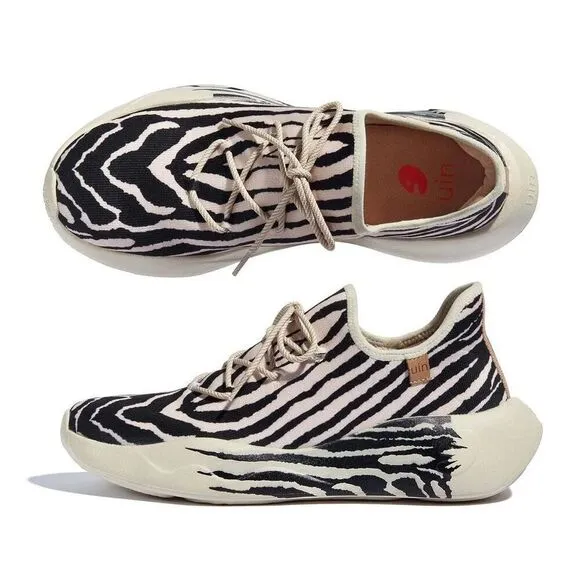 UIN Men's Sneakers Lightweight Casual Athletic Shoes(ZEBRA-STRIPE SEBASTIAN II)
